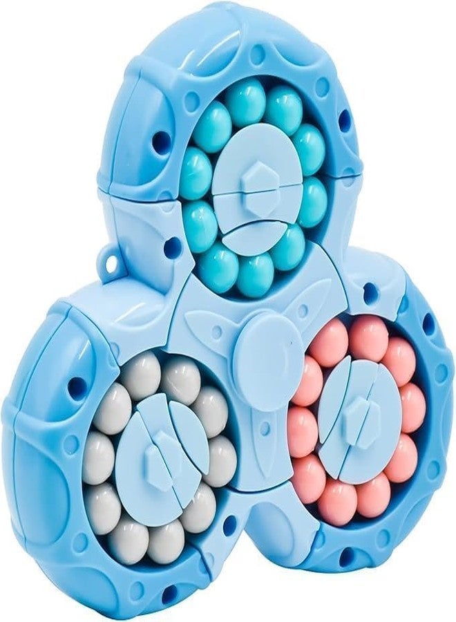 SIMESTICH Magical Bean Puzzle Toy | Speed Spin Triangle | Stress Reliever Toy | Anxiety Relief Rotating Puzzle | Magical Bean Cube for Focus & Relaxation - Image 1